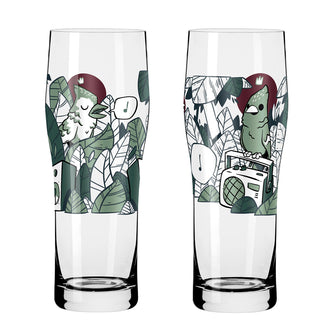 Bicchiere birra "Brauchzeit Allround #3 - Hatch", confezione assortita da 2 pezzi cl 63/cm Ø7,8x20,7