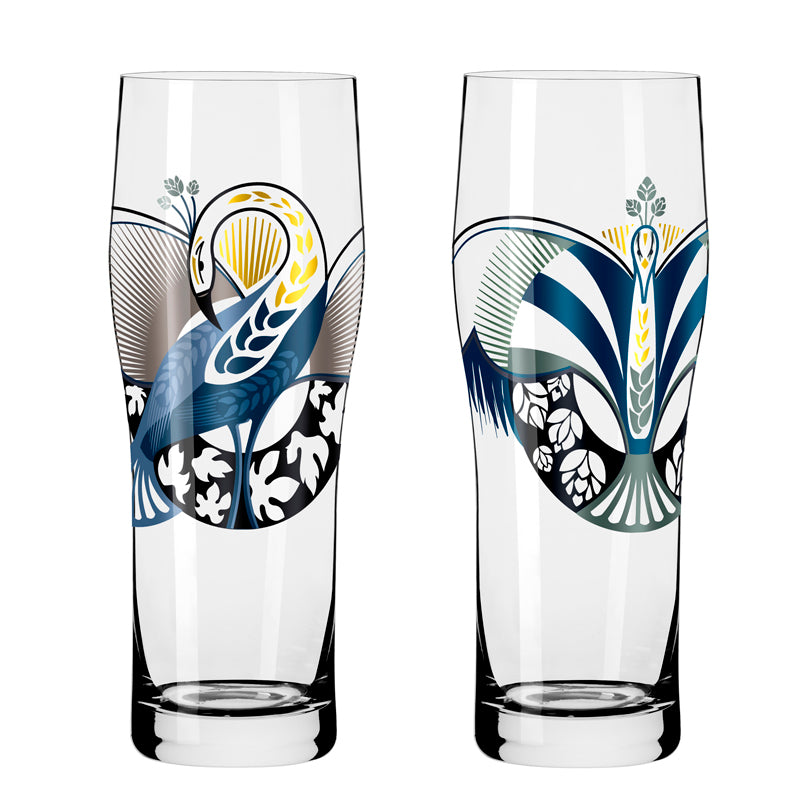 Bicchiere birra "Brauchzeit Allround #4 - Mohr", confezione assortita da 2 pezzi cl 63/cm Ø7,8x20,7