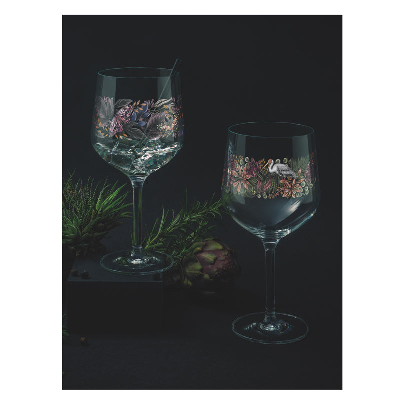 Calice Gin Tonic "Schattenfauna #1 - Maggie Enterrios", confezione assortita da 2 pezzi cl 72/cm Ø10,7x21,8