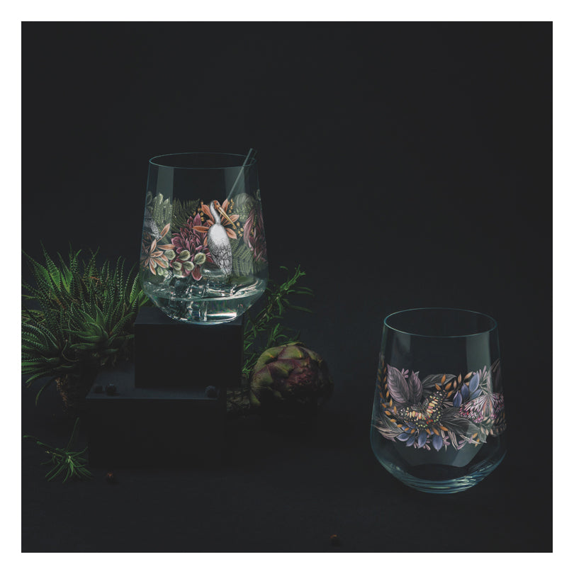 Tumbler/Bicchiere Gin Tonic "Schattenfauna #1 - Maggie Enterrios", confezione assortita da 2 pezzi cl 71/cm Ø10,2x12,4