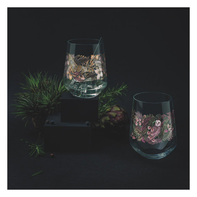 Tumbler/Bicchiere Gin Tonic "Schattenfauna #2 - Maggie Enterrios", confezione assortita da 2 pezzi cl 71/cm Ø10,2x12,4