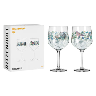 Calice Gin Tonic "Schattenfauna #4 - Mcallister", confezione assortita da 2 pezzi cl 72/cm Ø10,7x21,8