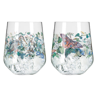 Tumbler/Bicchiere Gin Tonic "Schattenfauna #4 - Mcallister", confezione assortita da 2 pezzi cl 71/cm Ø10,2x12,4