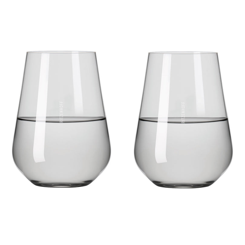 Bicchiere d'acqua "Fjordlicht #2 - Grey", confezione 2 pezzi cl 54/ cmØ9,3x12,4