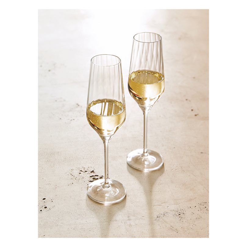 Calice champagne "Sternschliff #1", confezione 2 pezzi cl 25/cm Ø6,5x23,6