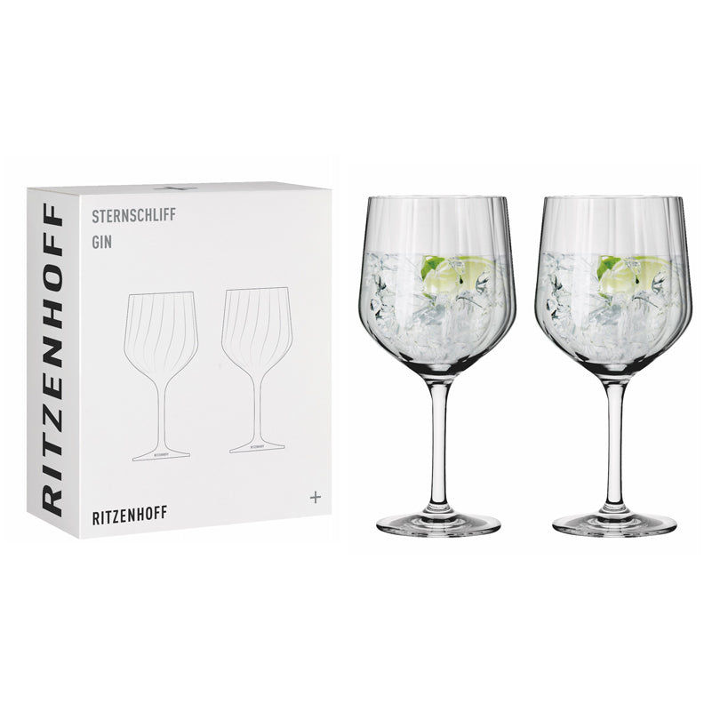 Calice Gin Tonic "Sternschliff #1", confezione 2 pezzi cl 72/cm Ø10,7x21,8