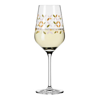 Calice vino bianco "Herzkristall #9 - Oliveira" cl 38/ cmØ8x22,7