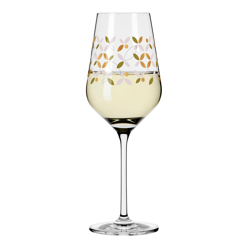 Calice vino bianco "Herzkristall #9 - Oliveira" cl 38/ cmØ8x22,7
