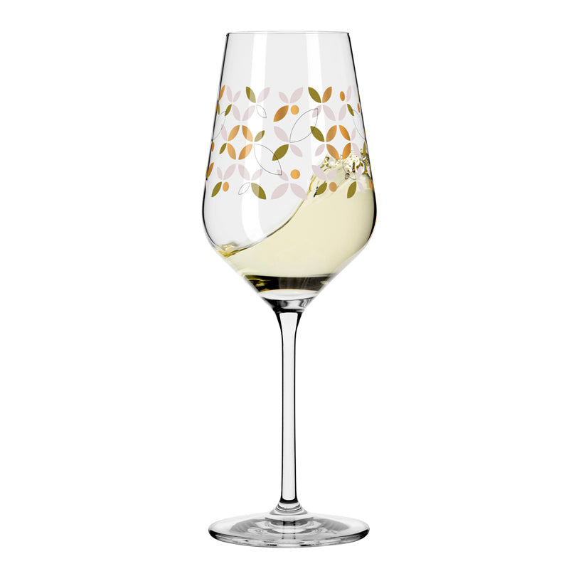 Calice vino bianco "Herzkristall #9 - Oliveira" cl 38/ cmØ8x22,7