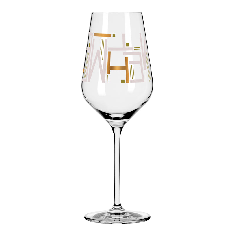 Calice vino bianco "Herzkristall #10 - Kordes" cl 38/ cmØ8x22,7