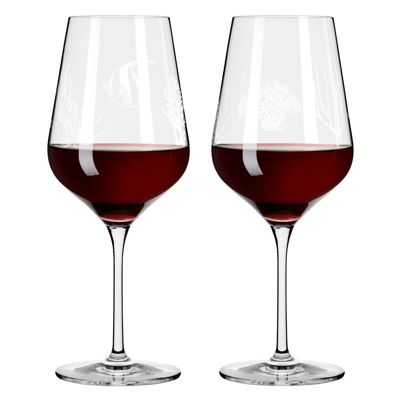 Calice vino rosso "Oceanside #1 - Bohnenberg", confezione assortita da 2 pezzi cl 57/cm Ø9,4x23,6