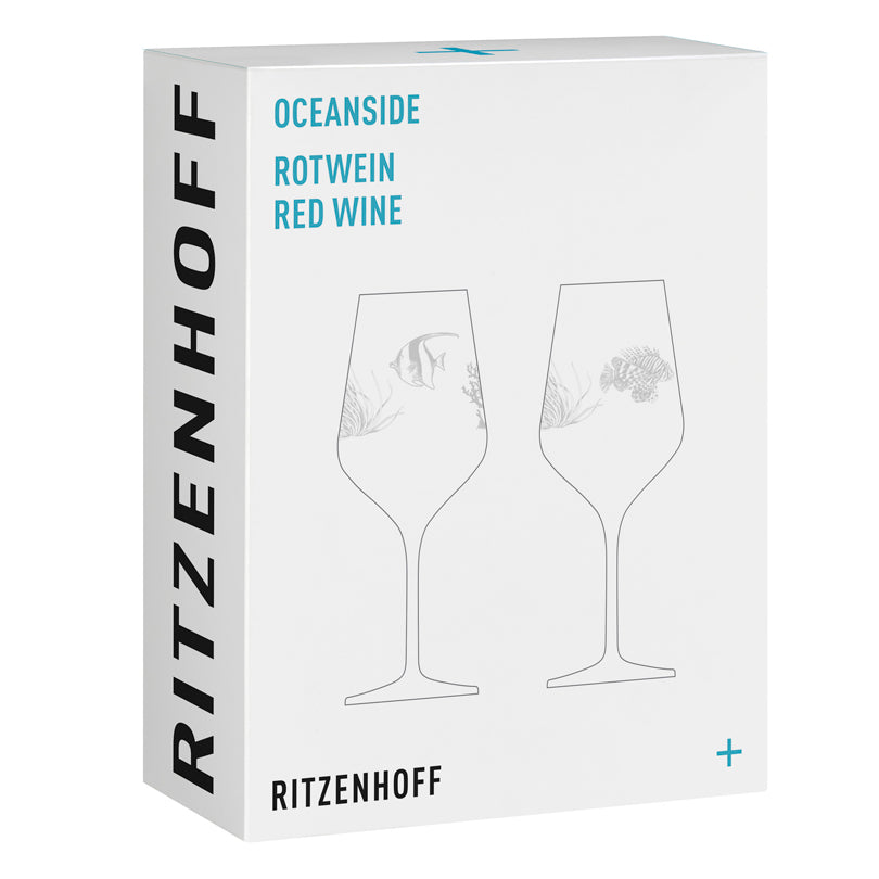 Calice vino rosso "Oceanside #1 - Bohnenberg", confezione assortita da 2 pezzi cl 57/cm Ø9,4x23,6