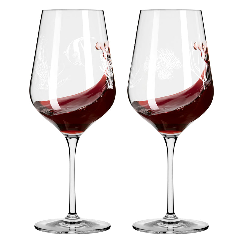 Calice vino rosso "Oceanside #1 - Bohnenberg", confezione assortita da 2 pezzi cl 57/cm Ø9,4x23,6