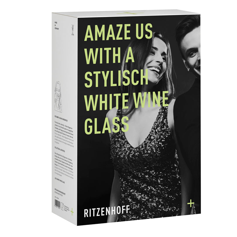 Calice vino bianco "Lichtweiss #1 - Niggemeier", confezione 2 pezzi cl 40/cm Ø8,3x22,5