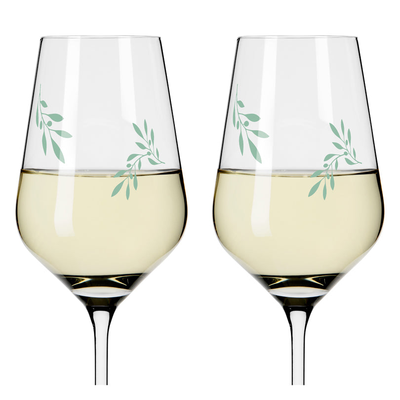 Calice vino bianco  "Organix #1 - Bohnenberg", confezione da 2 pezzi cl 38/cm Ø8x22,7