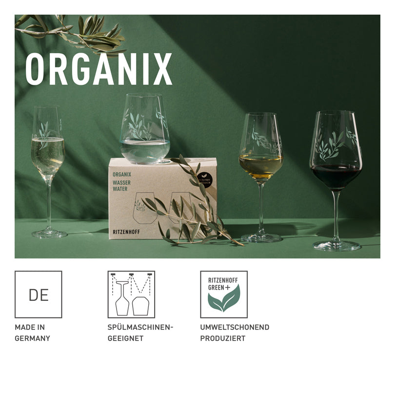 Calice vino bianco  "Organix #1 - Bohnenberg", confezione da 2 pezzi cl 38/cm Ø8x22,7