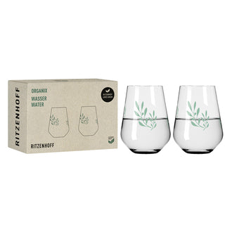 Bicchiere acqua "Organix #1 - Bohnenberg", confezione da 2 pezzi cl 54/cm Ø9,3x12,4