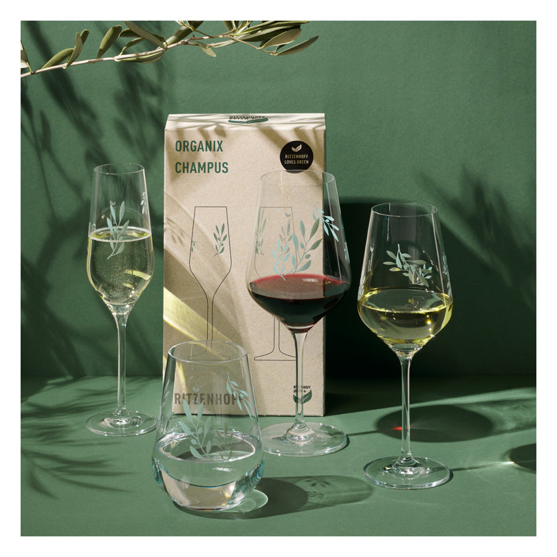 Bicchiere acqua "Organix #1 - Bohnenberg", confezione da 2 pezzi cl 54/cm Ø9,3x12,4