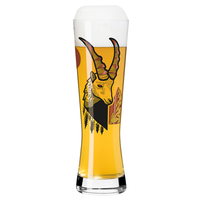 Bicchiere birra Weizen "Heritage #1 - D. Fatemi 2026" cl 61/cm Ø7,9x24,6