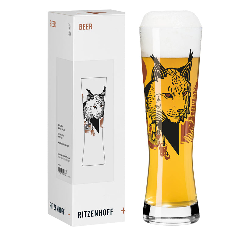 Bicchiere birra Weizen "Heritage #2 - D. Fatemi 2026" cl 61/cm Ø7,9x24,6