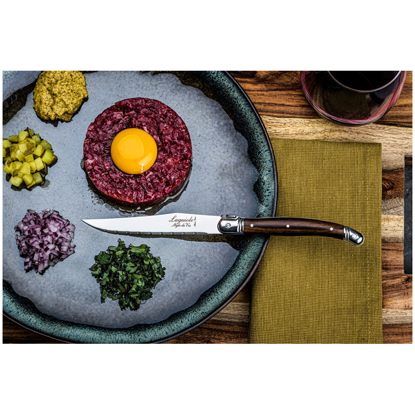 Set 6 coltelli da bistecca "Premium Line - Black Stonewash" cm 11