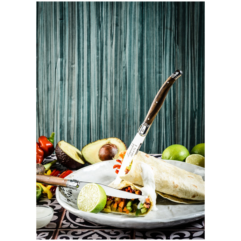 Set 6 coltelli da bistecca "Premium Line - Dark Wood" cm 11