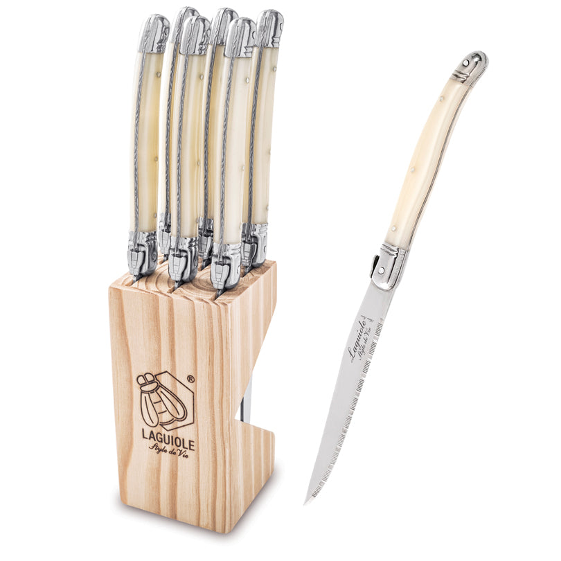 Set 6 coltelli da bistecca "Premium Line - Pearl" cm 11