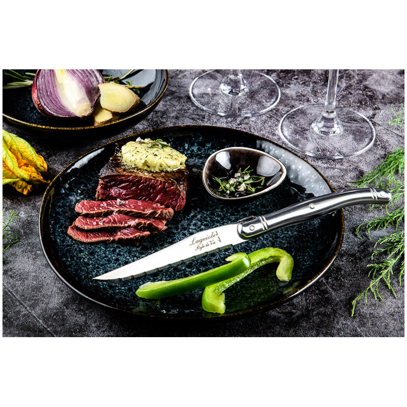 Set 6 coltelli da bistecca "Premium Line - Stainless Steel" cm 11