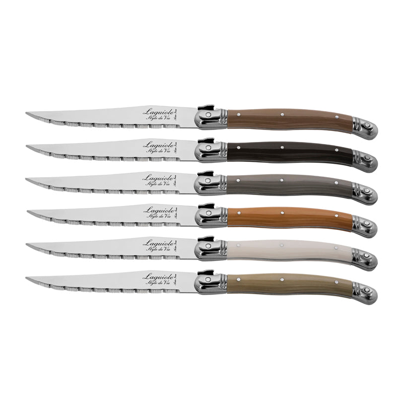Set 6 coltelli da bistecca "Premium Line - Treasure" cm 11
