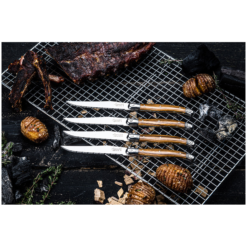 Set 6 coltelli da bistecca "Premium Line - Wood" cm 11