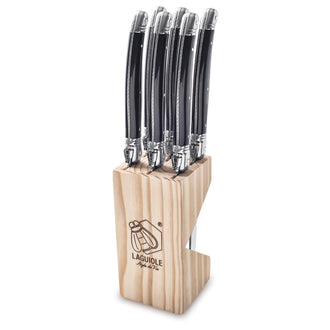 Set 6 coltelli da bistecca "Premium Line - Black" cm 11