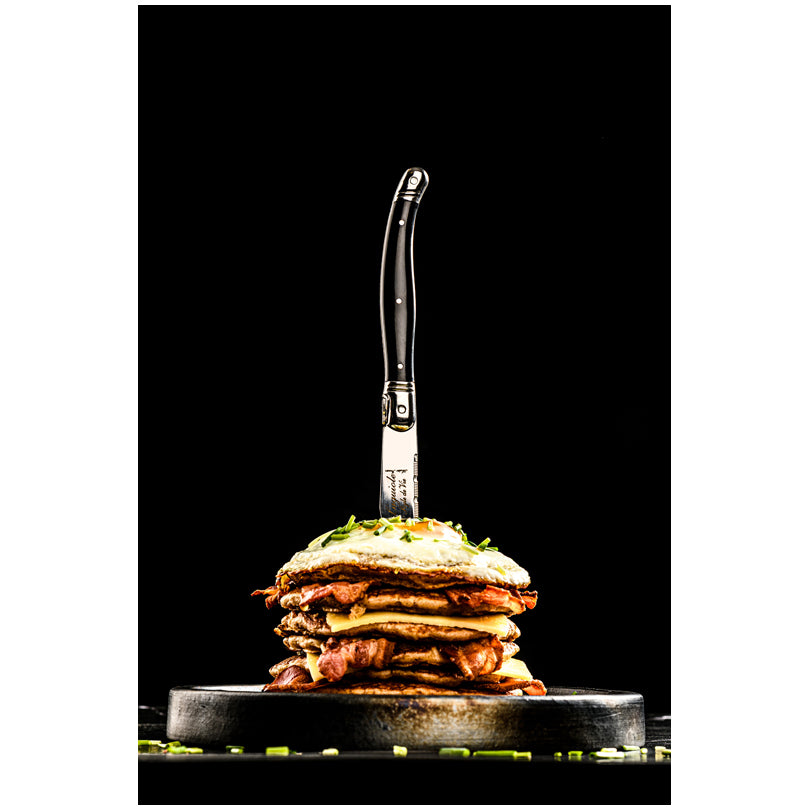 Set 6 coltelli da bistecca "Premium Line - Black" cm 11