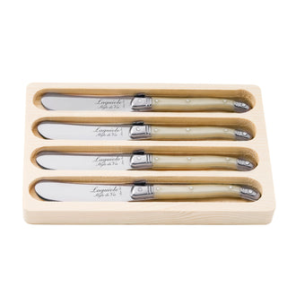 Coltello spalmaburro "Premium Line - Pearl", confezione 4 pezzi cm 6,5