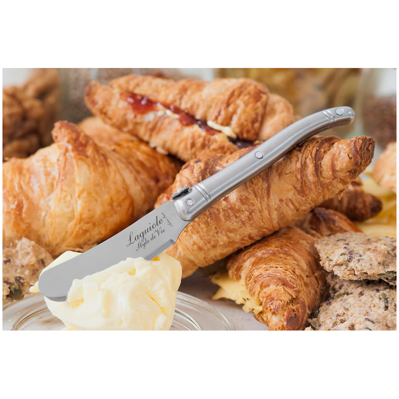 Coltello spalmaburro "Premium Line - Stainless Steel", confezione 4 pezzi cm 6,5