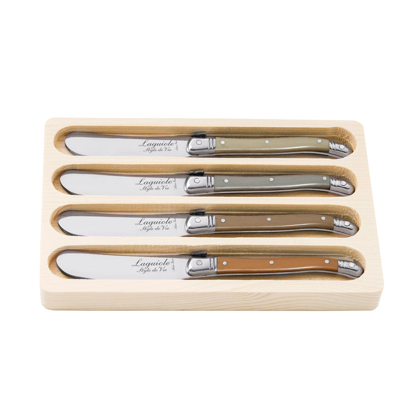 Coltello spalmaburro "Premium Line - Treasure", confezione 4 pezzi cm 6,5