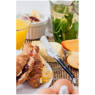 Coltello spalmaburro "Premium Line - Black", confezione 4 pezzi cm 6,5