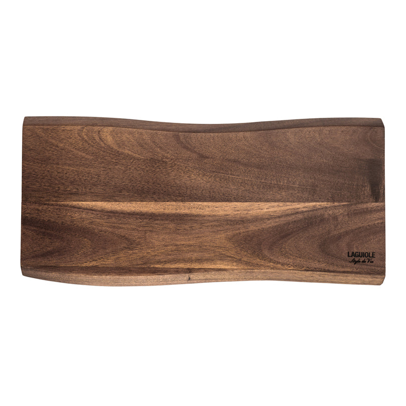 Set 5 coltelli formaggio "Premium Line" con tagliere in acacia cm 5,5-9,5