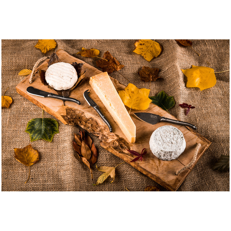 Set 3 coltelli formaggio "Premium Line - Black Stonewash" cm 5,5/6/6,7