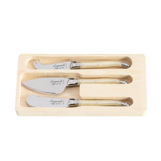 Set 3 coltelli formaggio "Premium Line - Pearl" cm 5,5/6/6,7
