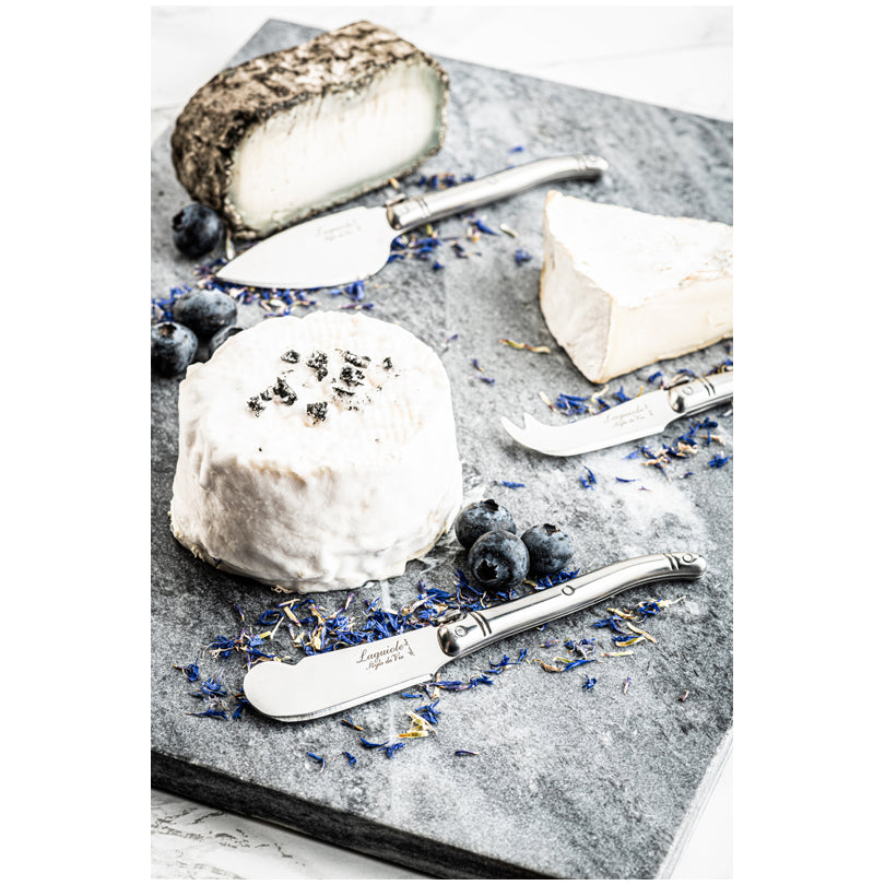 Set 3 coltelli formaggio "Premium Line - Stainless Steel" cm 5,5/6/6,7