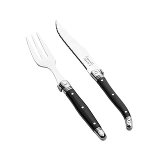 Set posate mini "Premium Line - Black", 12 pezzi cm 7,5/9