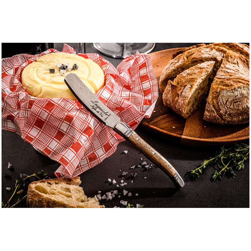 Coltello spalmaburro "Luxury Line - Oak Stonewash", confezione 4 pezzi cm 6,5