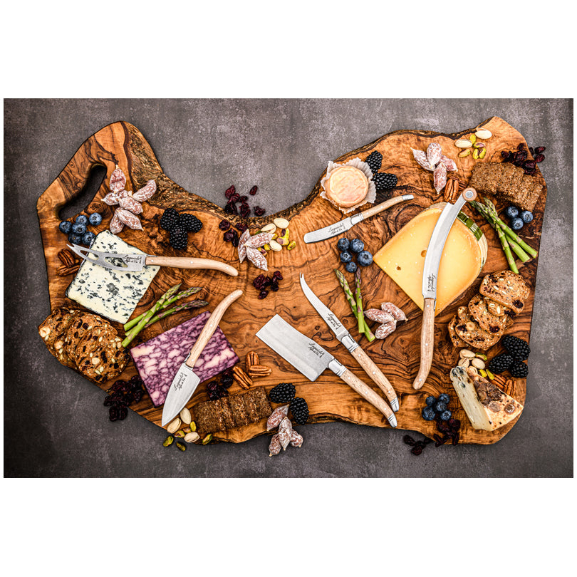 Set 3 coltelli formaggio "Luxury Line - Oak Stonewash" cm 6,5/9,5/10