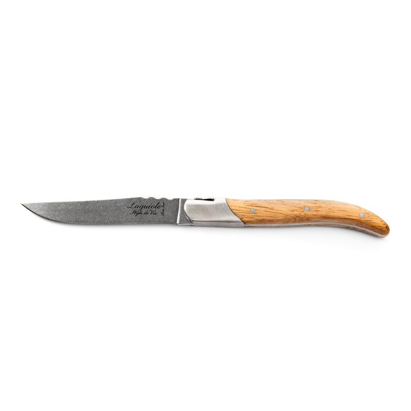 Set 6 coltelli da bistecca "Luxury Line - Oak Stonewash" cm 10,5