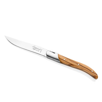 Set 6 coltelli da bistecca "Luxury Line - Olive Wood" cm 10,5
