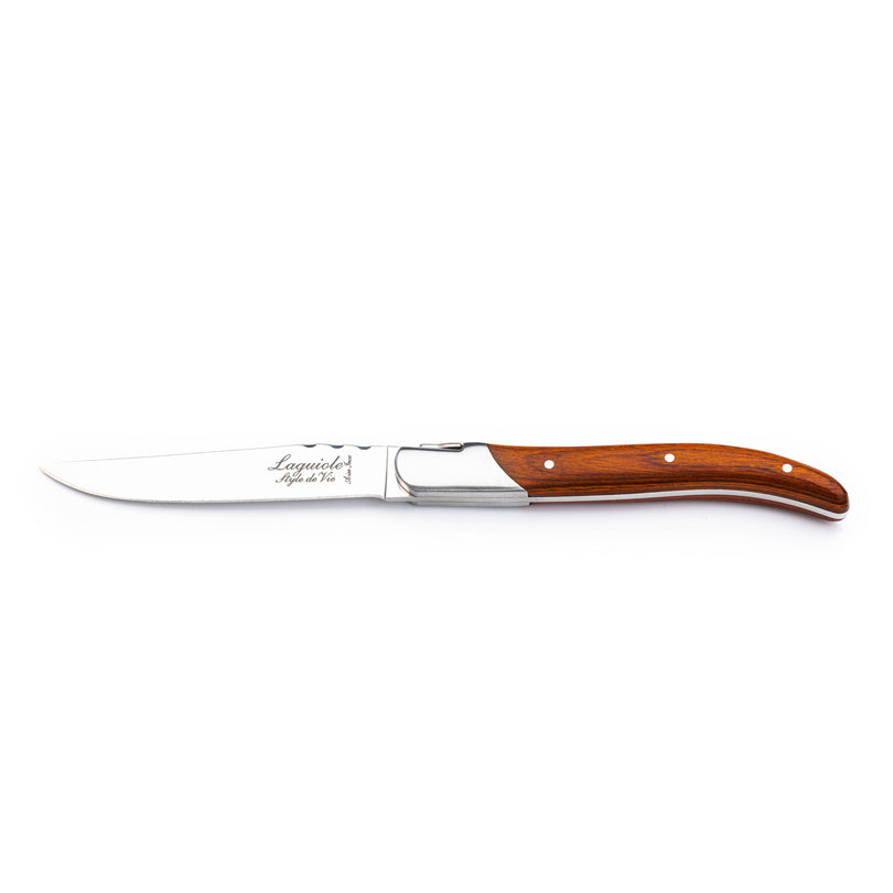 Set 6 coltelli da bistecca "Luxury Line - Pakka Rose" cm 10,5