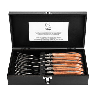 Set 6 forchette da tavola "Luxury Line - Pakka Rose" cm 11