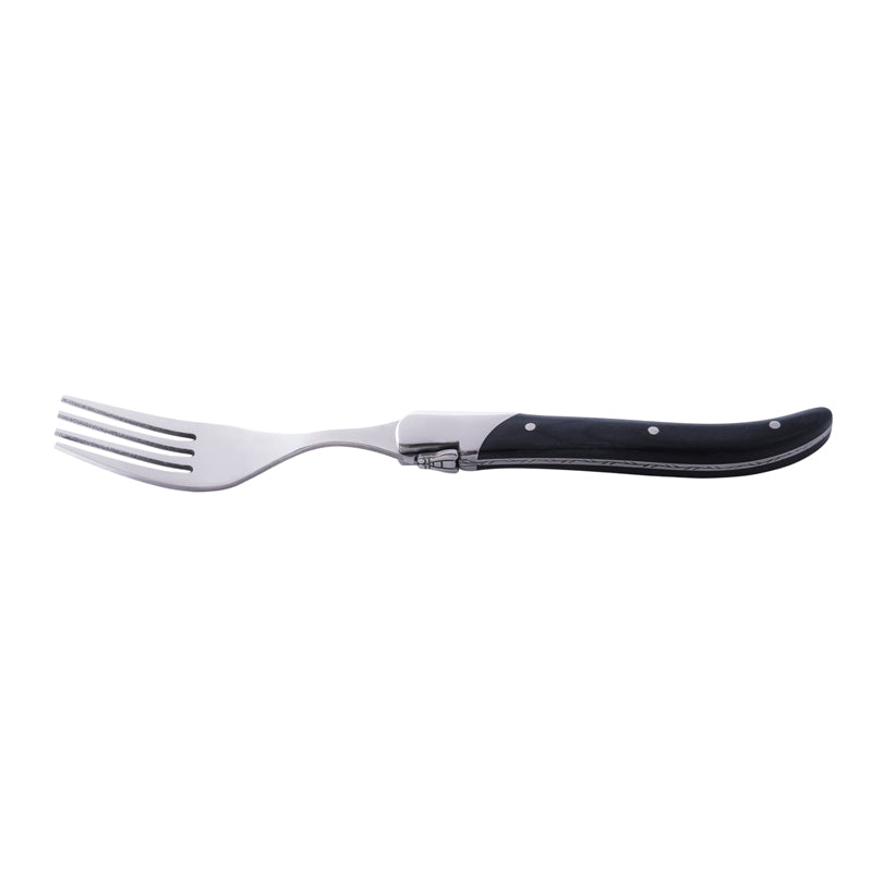 Set 6 forchette da tavola "Luxury Line - Black Pakka" cm 11