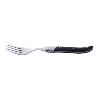 Set 6 forchette da tavola "Luxury Line - Black Pakka" cm 11