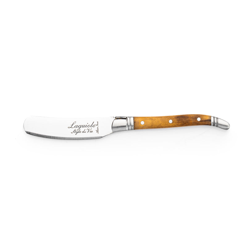 Coltello spalmaburro "Luxury Line - Olive Wood", confezione 4 pezzi cm 6,5